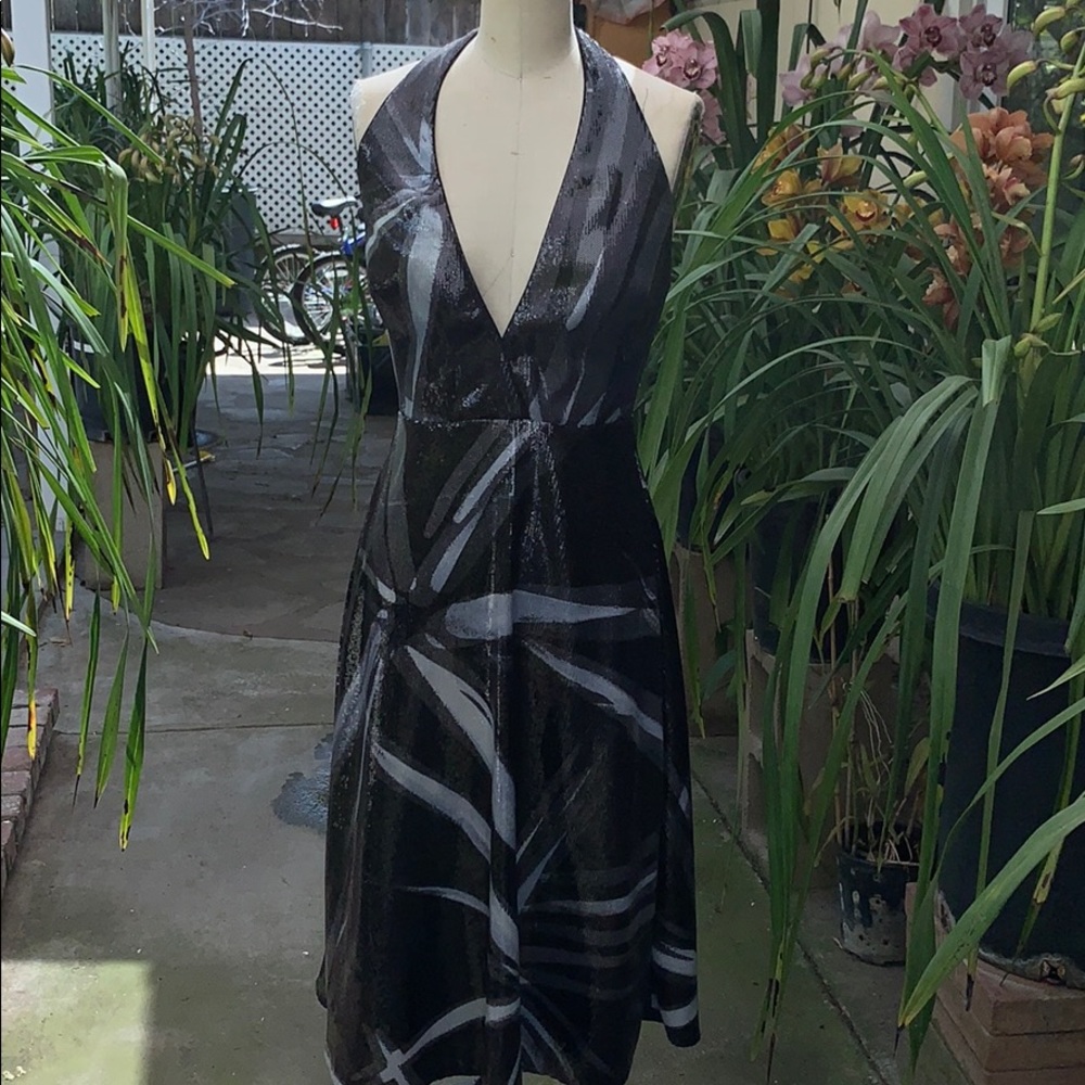 Halston sequins dress